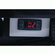 Vitrine réfrigérée panoramique avec porte incurvée - série C - noire 235L - Polar - CX573_6