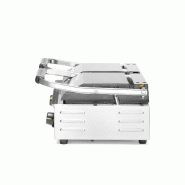 Grill de contact modèle double 1/2 rainuré 1/2 lisse inf.475x230mm HENDI_6