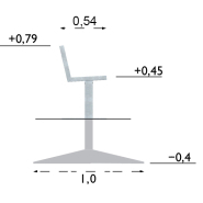 Banc public Pixbo réf 8037076 - Hags - Noir/Galvanisé - Scellement béton_6