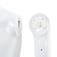 Vidaxl mannequin homme corps complet base verre blanc brillant 185 cm 142926_6