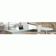 Bureau de direction en verre X time avec retour  - Quadrifoglio. - 239, Droite_6