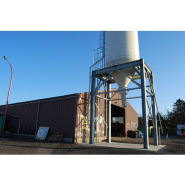 Silo industriel sur portique en acier galvanisé 4 pieds, capacité jusqu'à 200 m3 - ROUSSEAU_6