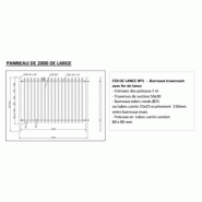 Clôture industrielle - panneaux en fils d'acier soudés - pour bâtiments industriels et résidences_6