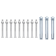 Vidaxl supports pour poteau de clôture 3 pcs acier galvanisé 148989_6