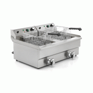 Friteuse électrique double avec robinets de vidange - 2 x 11 litres_6