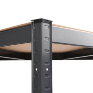 Vidaxl étagère d'angle à 5 niveaux anthracite acier bois d'ingénierie 152874_6