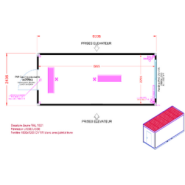 Bâtiment modulaire 6036 x 2436 x 2930 - Structure galvanisée juxtaposable, superposable R+2 - BTS / OSR 15 RT 2005_6