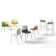 Chaise empilable KLIK - originale et élégante avec options pieds métal ou bois, 6 coloris disponibles, fabrication française_6