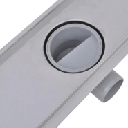 Vidaxl drain de douche linéaire 2 pc ligne 830x140 mm acier inoxydable 275956_6
