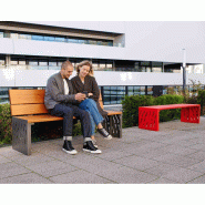 Banc bois et acier Venise_6