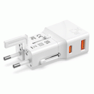 ROLINE Chargeur de voyage USB avec prise UK/US/Euro, 2 ports, 1x QC3.0 A + 1x C (PD), 25W_6