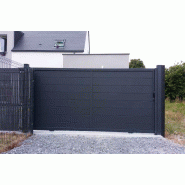 Portail coulissant plein - 6000 / 1800_6
