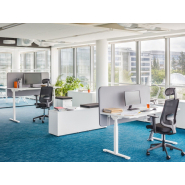 Bureau assis-debout motorisé réglable en hauteur avec une manivelle ou électriquement - DRIVE_6