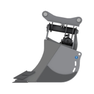 Godet inclinable avec vanne de blocage intégrée