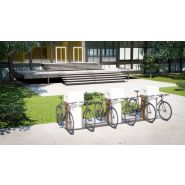 Range vélo et borne de recharge avec design gris graphite