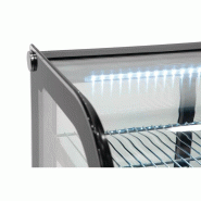 Vitrine de comptoir réfrigérée économe en énergie Série G noire 120L - Polar - GP292_6