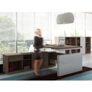 Bureau de direction ergonomique en mélamine structurée -Réglable de 67 à 130 cm - MYTO_6