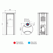Poele etanche celia atc magic edilkamin - verre blanc_6