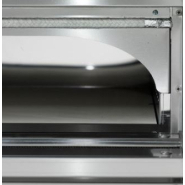 Four à pizza avec sole fixe, façade en acier inoxydable - Cuppone Donatello_6