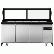 Saladette TORONTO - L2000 mm - Noire - 3 portes - 5x GN 1/1 - P900_6