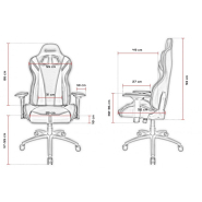 Siège réglable avec coussin appui-tête et accoudoirs 4D - AZGENON Z300 VERT - Ergonomique, design baquet, poids max 150 kg - Réf : AZG_Z300_BKGRN_6