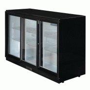 Arrière-bar trois portes coulissantes Série G noir 320L GL013 Polar_6
