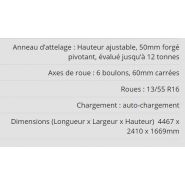 X5000 dérouleuse sans chaîne pour balles rondes et carrées - Hustler Equipment - capacité 2 balles - tractée et auto-chargeante_6