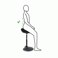 Tabouret ergonomique noir FLEXY_6