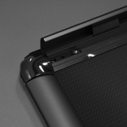 Porte-affiche vertical Cadro-Clic® A4 double-face - pied 133 cm noir - Réf : 214026NR_6