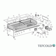 Réfrigérateur / congélateur de supermarché 860 L - Anthracite RAL 7016 | Tefcold - VIEW250CFVS_6