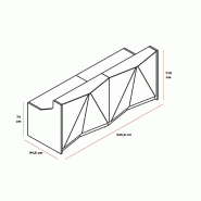 Banque d'accueil droite Alpa - MDD - Gris brillant_6