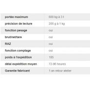 Tf-1515-tcp - Grande balance compteuse Milliot - portée max. 3t, plateau 1500x1500 mm, imprimante thermique_6
