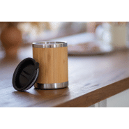 Mug thermos isotherme - double paroi inox et bambou - 300 ml_6