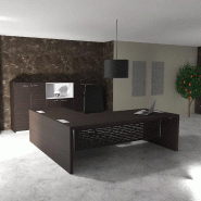 Bureau de Direction avec retour E10 - Quadrifoglio - Oui, 264, Ébène, Cuir noir_6