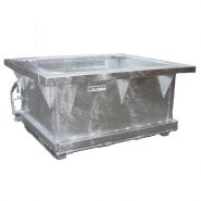 Benne à fond ouvrant - tôlé ou grillagé - capacité 500 à 2000L - fabrication française_6