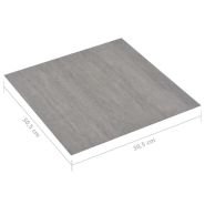 Vidaxl planches plancher autoadhésives 20pcs pvc 1,86m² gris pointillé 330174_6