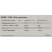 Grue auxiliaire HIAB X-HIDUO 118 - télécommandée, capacité 11,3 tm, portée 5,7 à 14,6 m_6