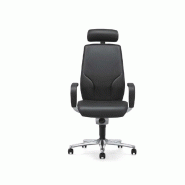 Fauteuil de direction Giroflex 64 Manager - haut dossier en cuir avec appuie-tête et mécanisme synchrone Organicmove_6