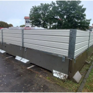 Palissade tôle bac acier pour l'accès, la fermeture, le contrôle et la sécurité des chantiers, des espaces publics et des lieux de rassemblement_6