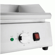 Plancha électrique en chrome double zone L 790 mm - Buffalo - JE876_6