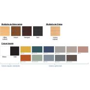 Mobilier en poutre élégant pour salle d'attente, finition en bois laqué