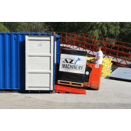 Rampe d'accès galvanisée à chaud pour conteneur au sol - Capacité 8T - AZ Ramp Hcry-08 GAV_6