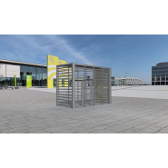 Box à vélo sécurisé en acier inoxydable - Référence BTAV1 - Structure robuste et personnalisable_6