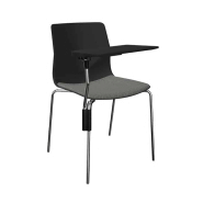 Chaise empilable FourSure 88 - pieds luge, rembourrage optionnel et coque recyclable_6