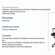 Fauteuil Président cuir avec renfort lombaire RIXON - cuir noir_6