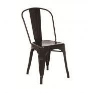 Chaise de terrasse - style vintage - acier - usage intérieur/extérieur - empilable - plusieurs couleurs_6