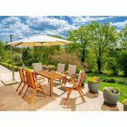 Parasol déporté borneo ø350 cm – MTF – toile grise avec poignée – 2naz0241_6
