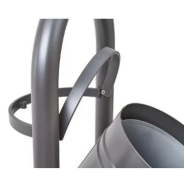 Corbeille publique Vercors 40 L - seau intérieur en tôle électrozinguée avec anses - courbes élégantes_6