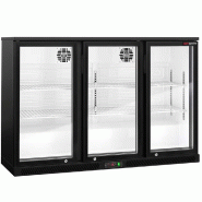 Arrière-bar réfrigéré 3 portes battantes vitrées - 320 litres | BKTG3SN_6