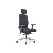 Fauteuil ergonomique 24h/24 - SAX 24 - Mécanisme synchro, accoudoirs 4D, support lombaire réglable_6